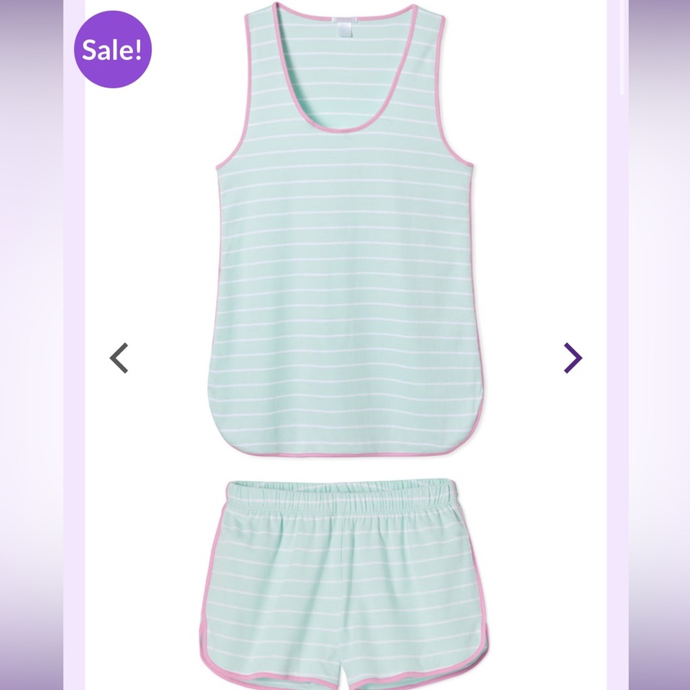 LAKE Pajamas Pima Tank Short Set